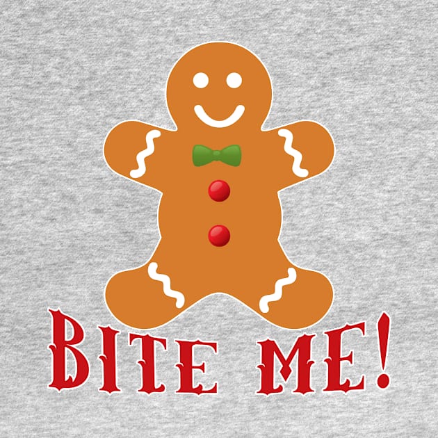 Gingerbread Man Bite Me by Scarebaby